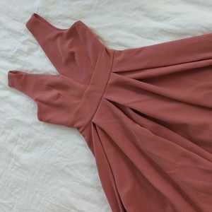 Coral cocktail dress